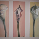Callas, Öl auf Leinwand, je 30 x 80 cm