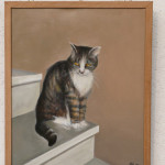 Pauline (Katze), Öl auf Leinwand, 50 x 60 cm