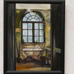 Interieur, Öl auf Holz, 40 x 50 cm