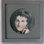 Portrait, Öl auf Holz, o 14 cm, 2012