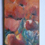 Mohnblumen, Öl auf Leinwand, 20 x 40, Juli 2012