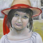 Portrait Sarah, 30 x 60 cm, Öl auf Leinwand, 10/2013